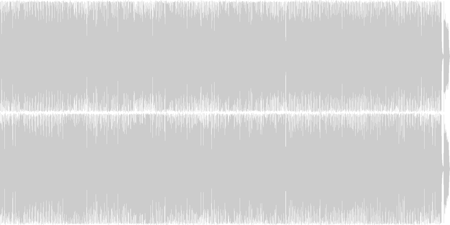 未再生の波形