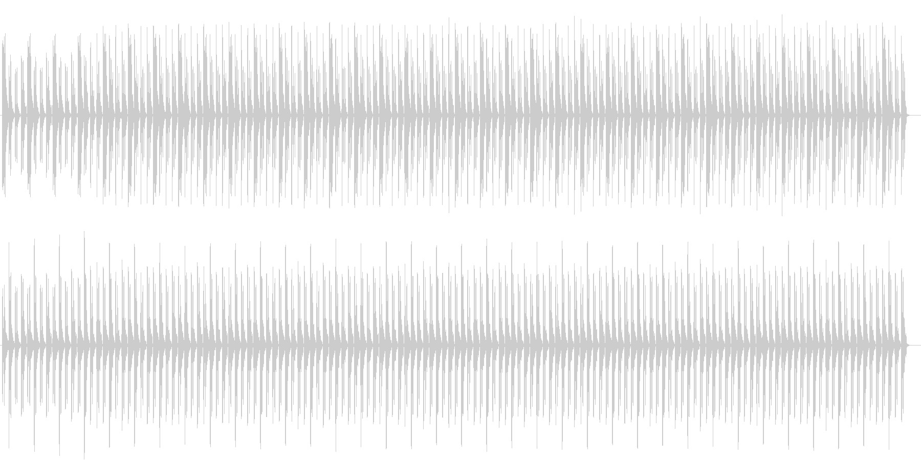 未再生の波形