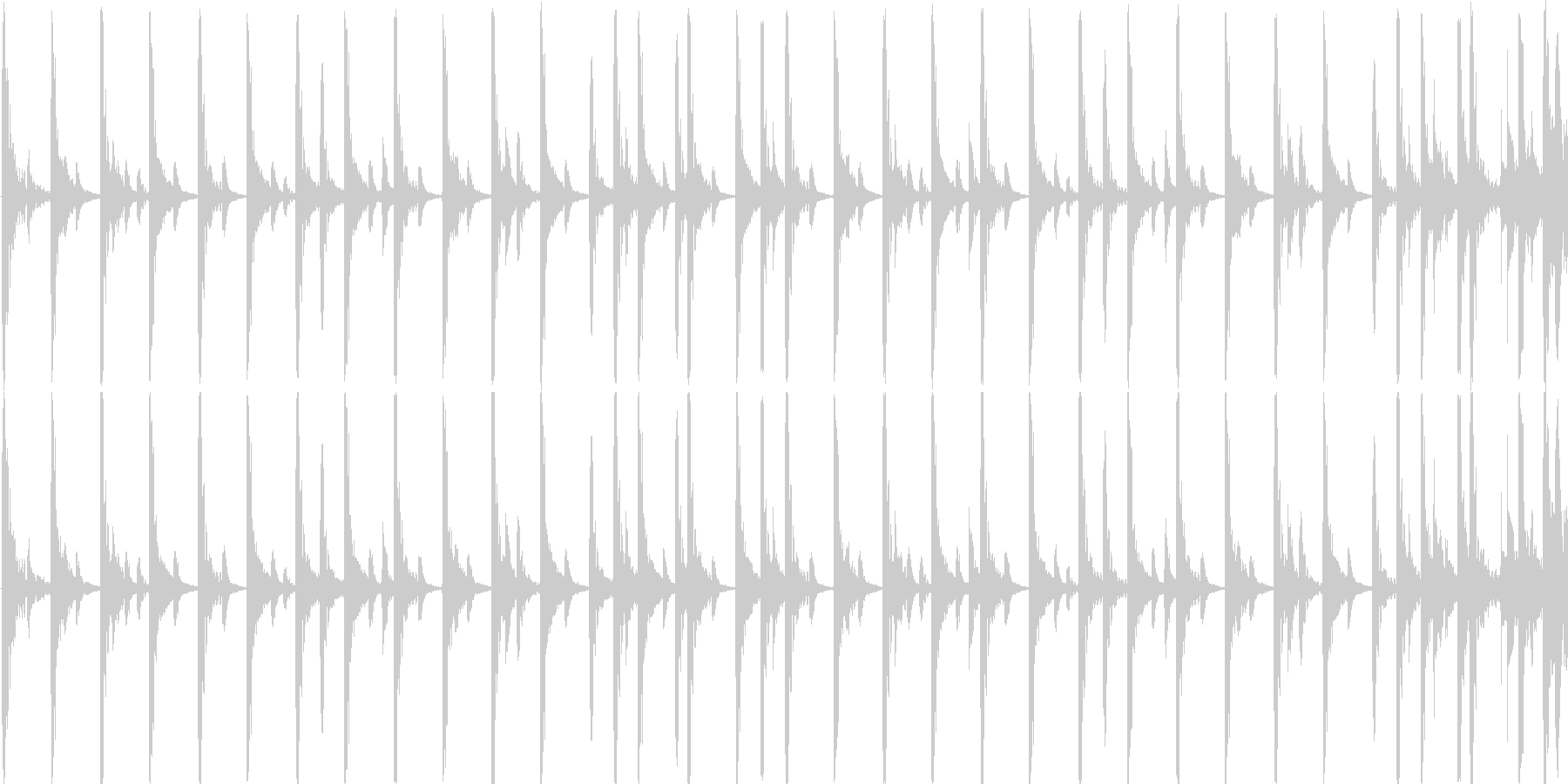 未再生の波形