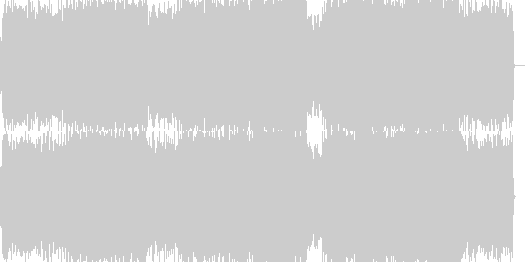 未再生の波形