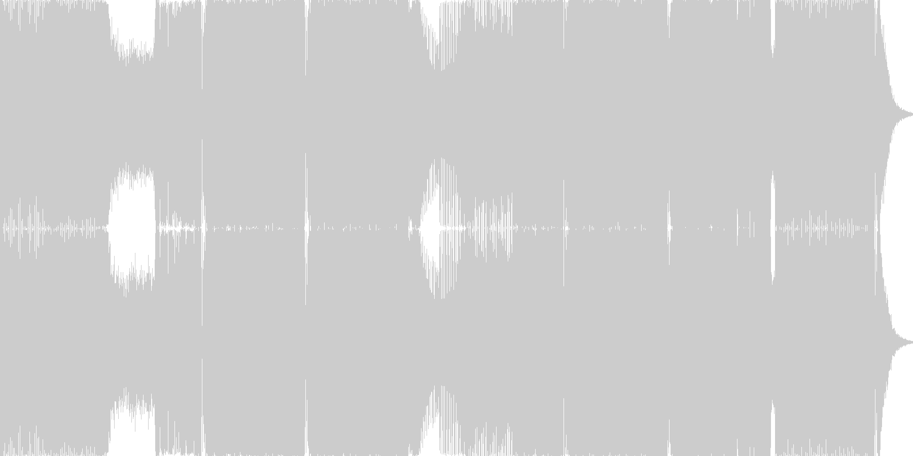 未再生の波形