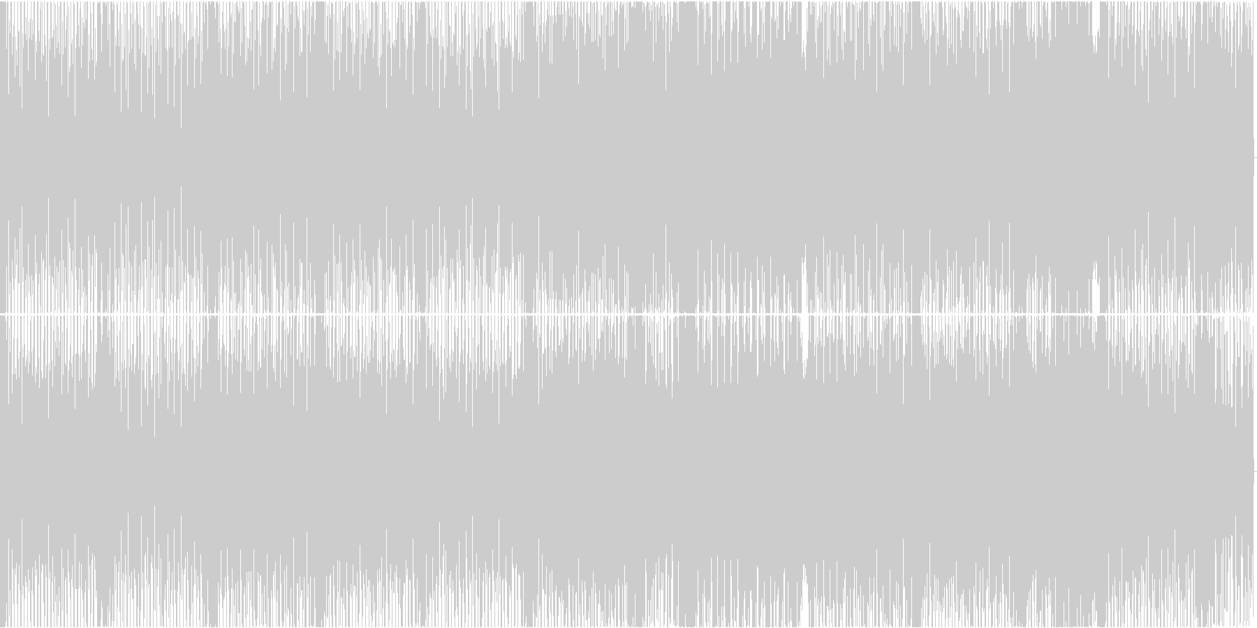 未再生の波形