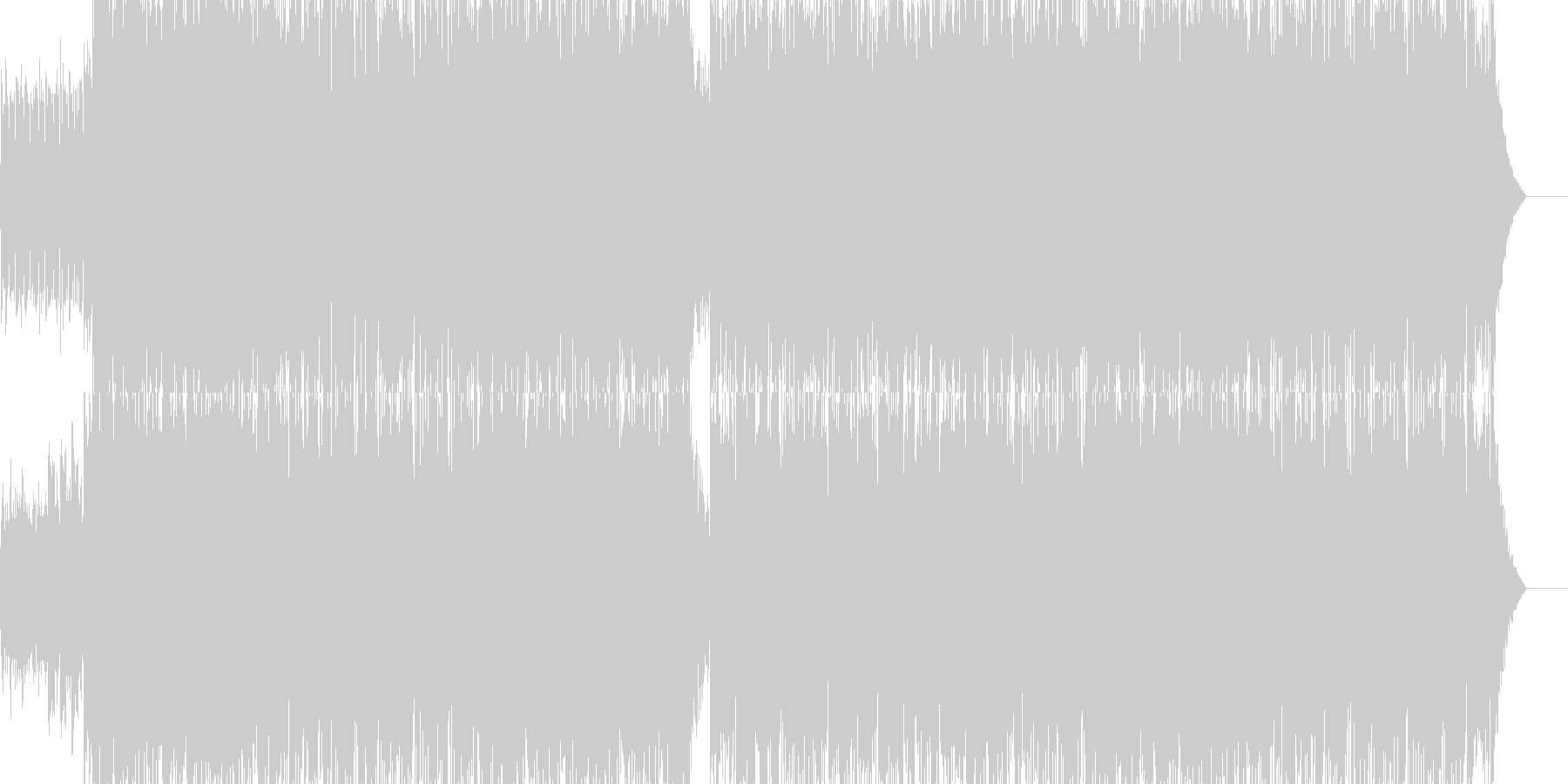 未再生の波形