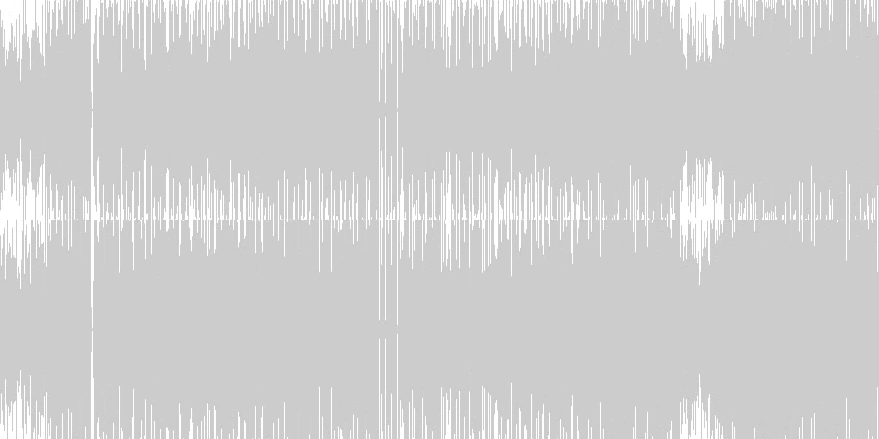 未再生の波形