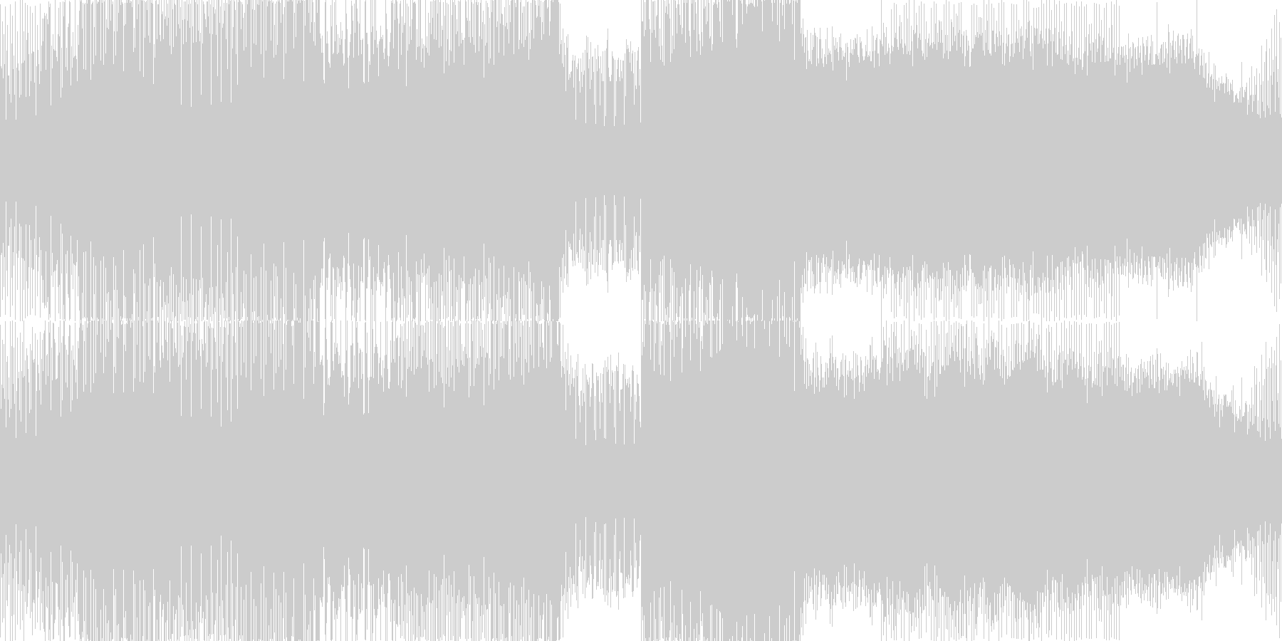 未再生の波形