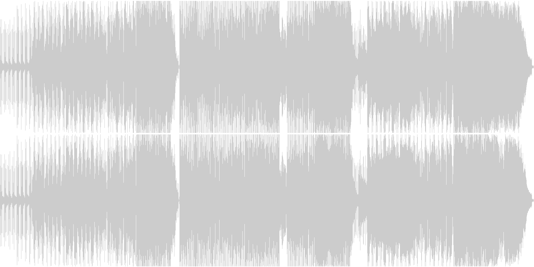未再生の波形