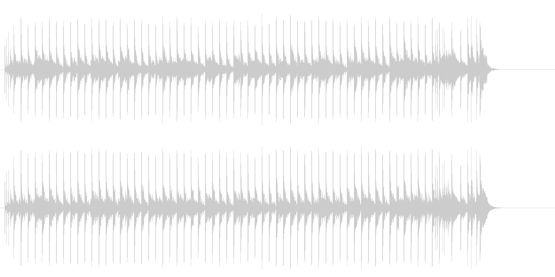 未再生の波形