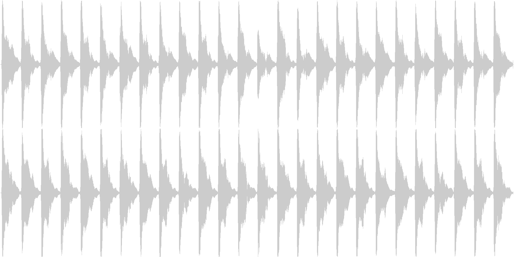 未再生の波形