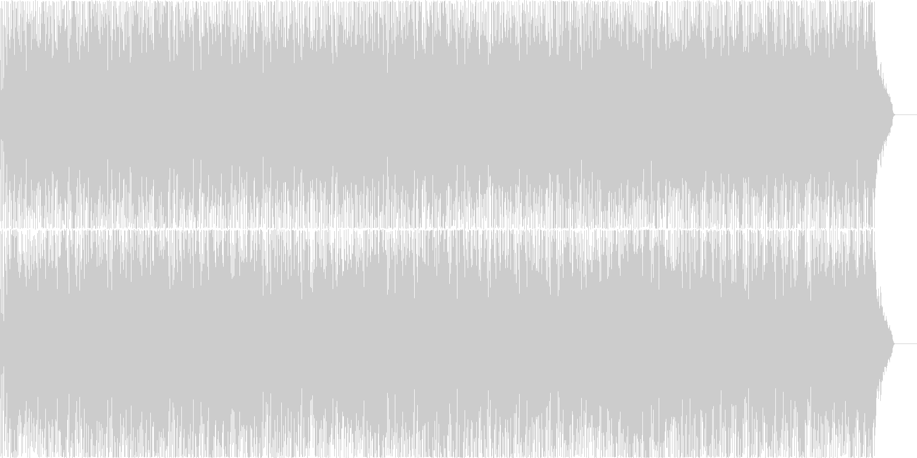 未再生の波形