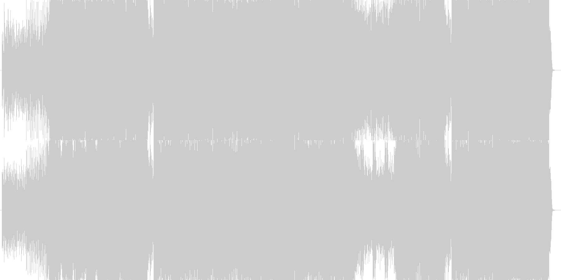 未再生の波形