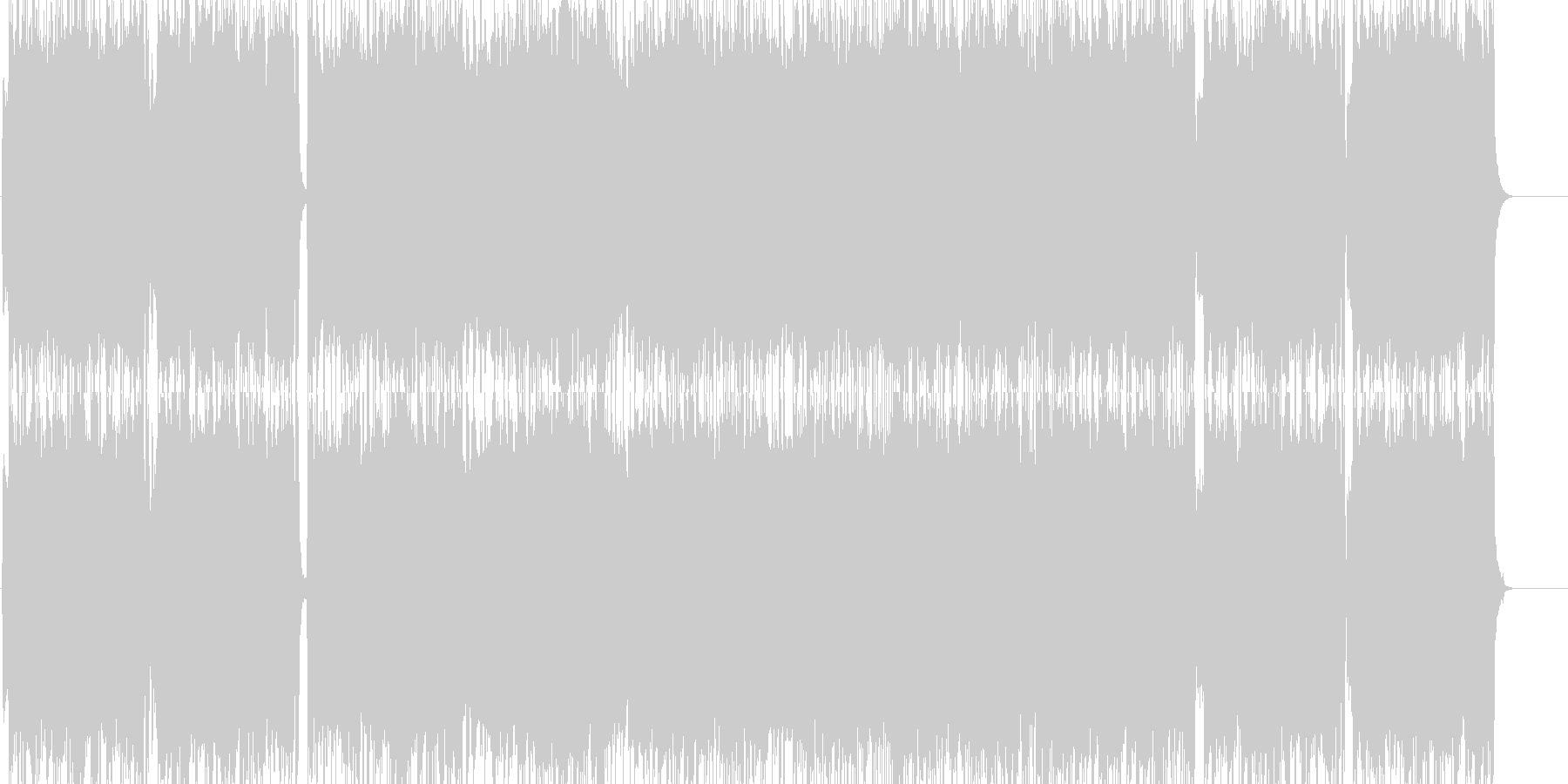 未再生の波形