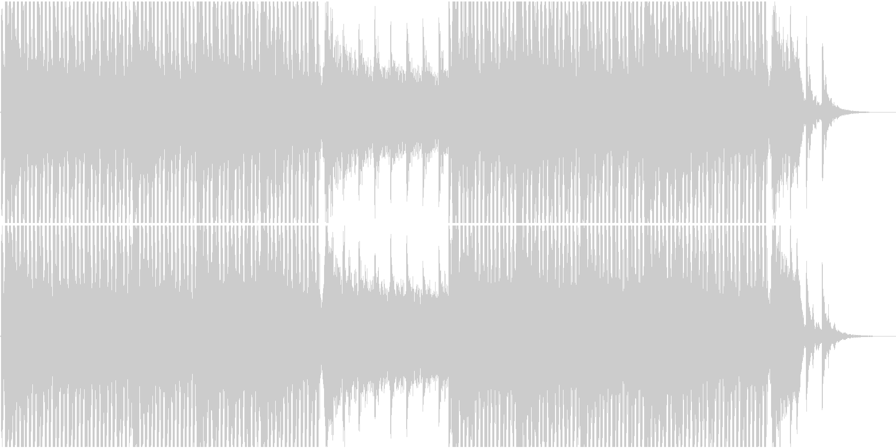 未再生の波形