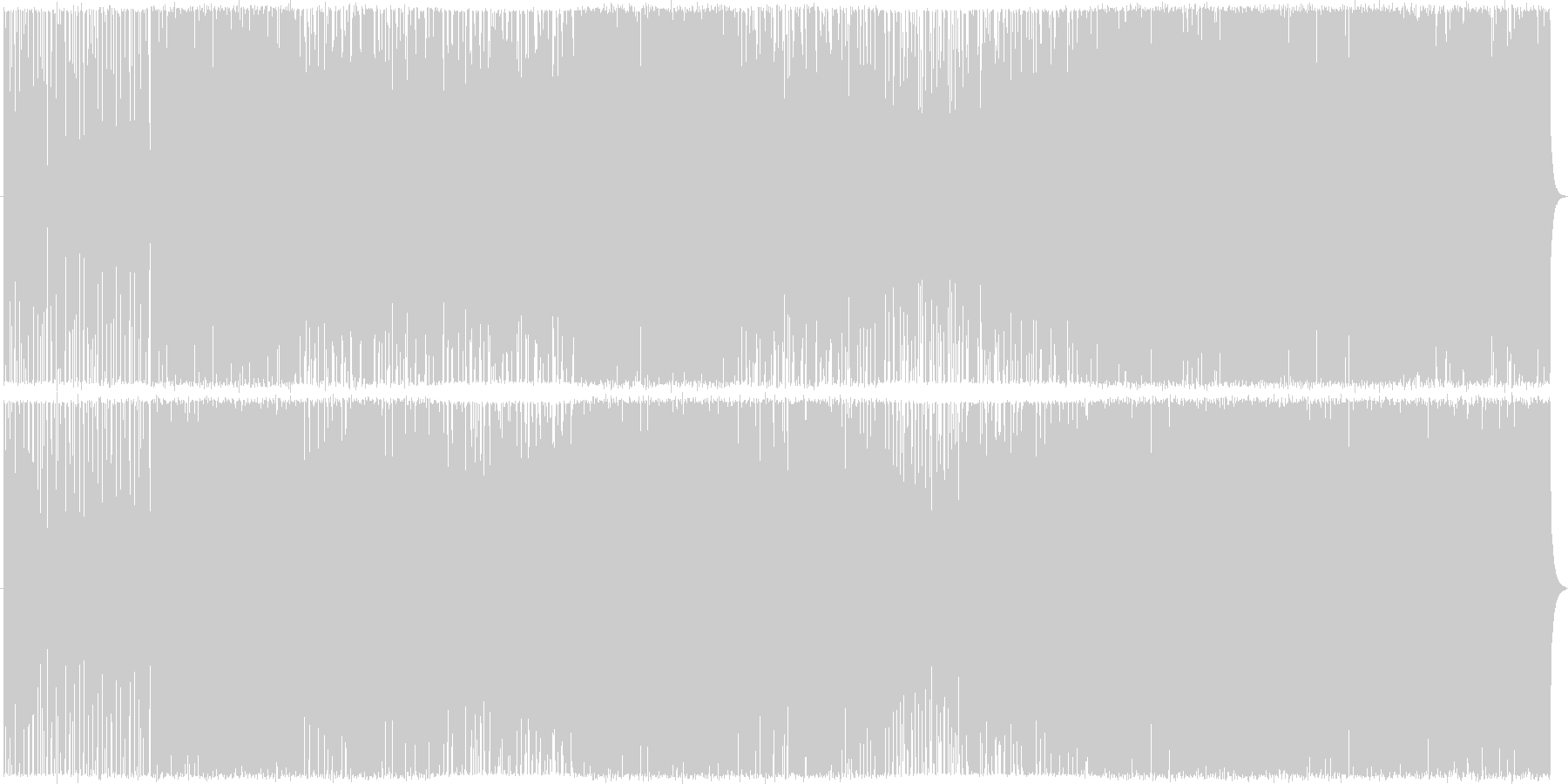 未再生の波形