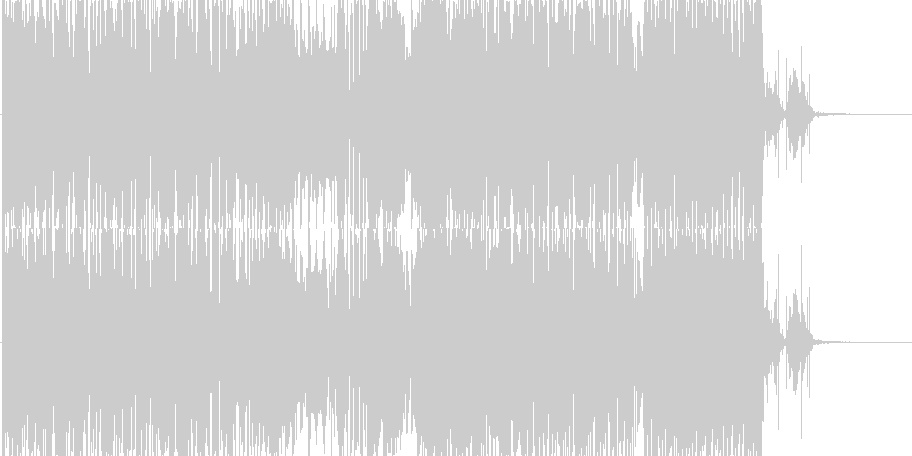 未再生の波形