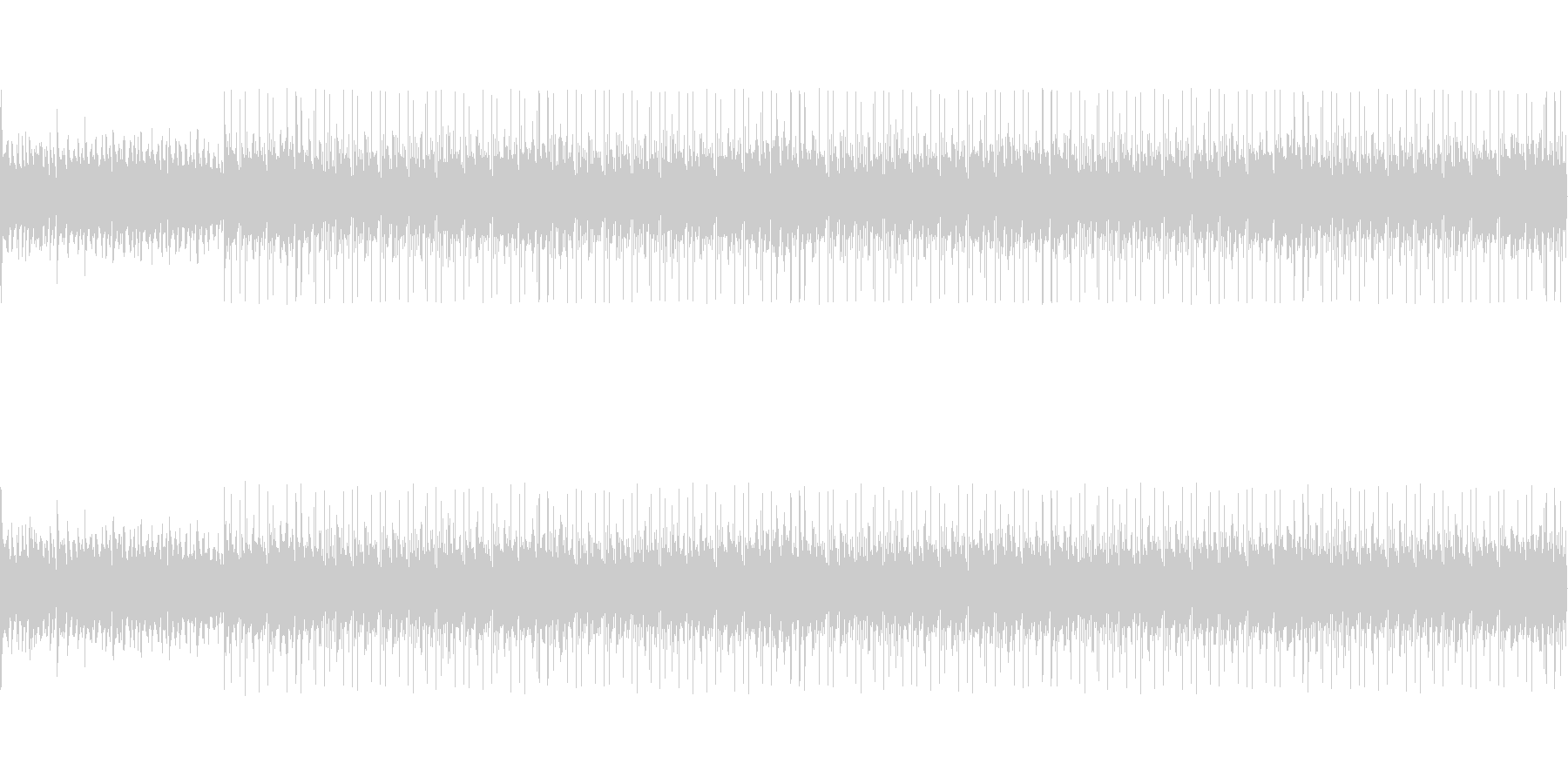 未再生の波形