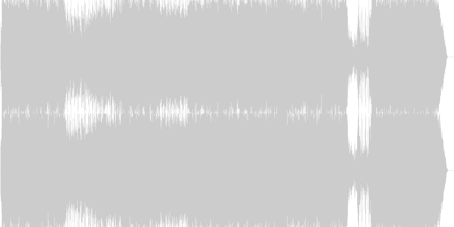 未再生の波形