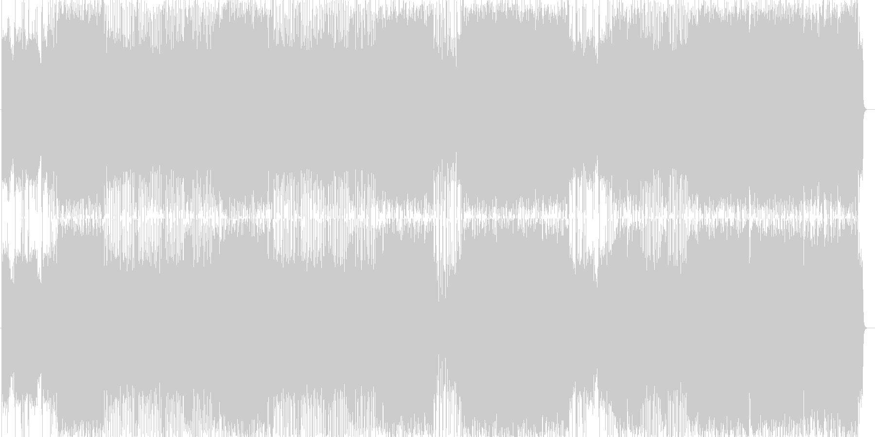 未再生の波形