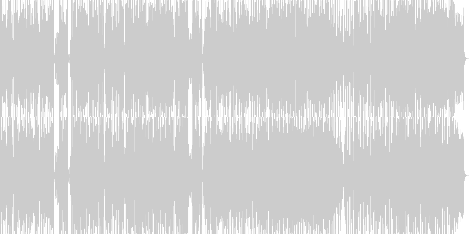 未再生の波形