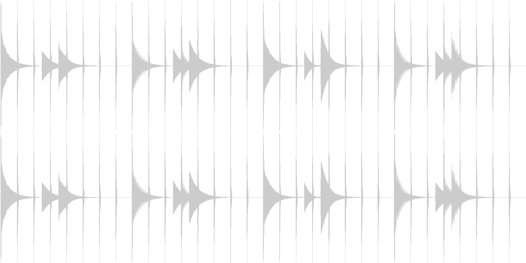 未再生の波形