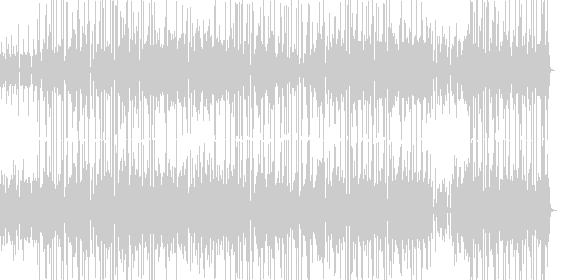 未再生の波形