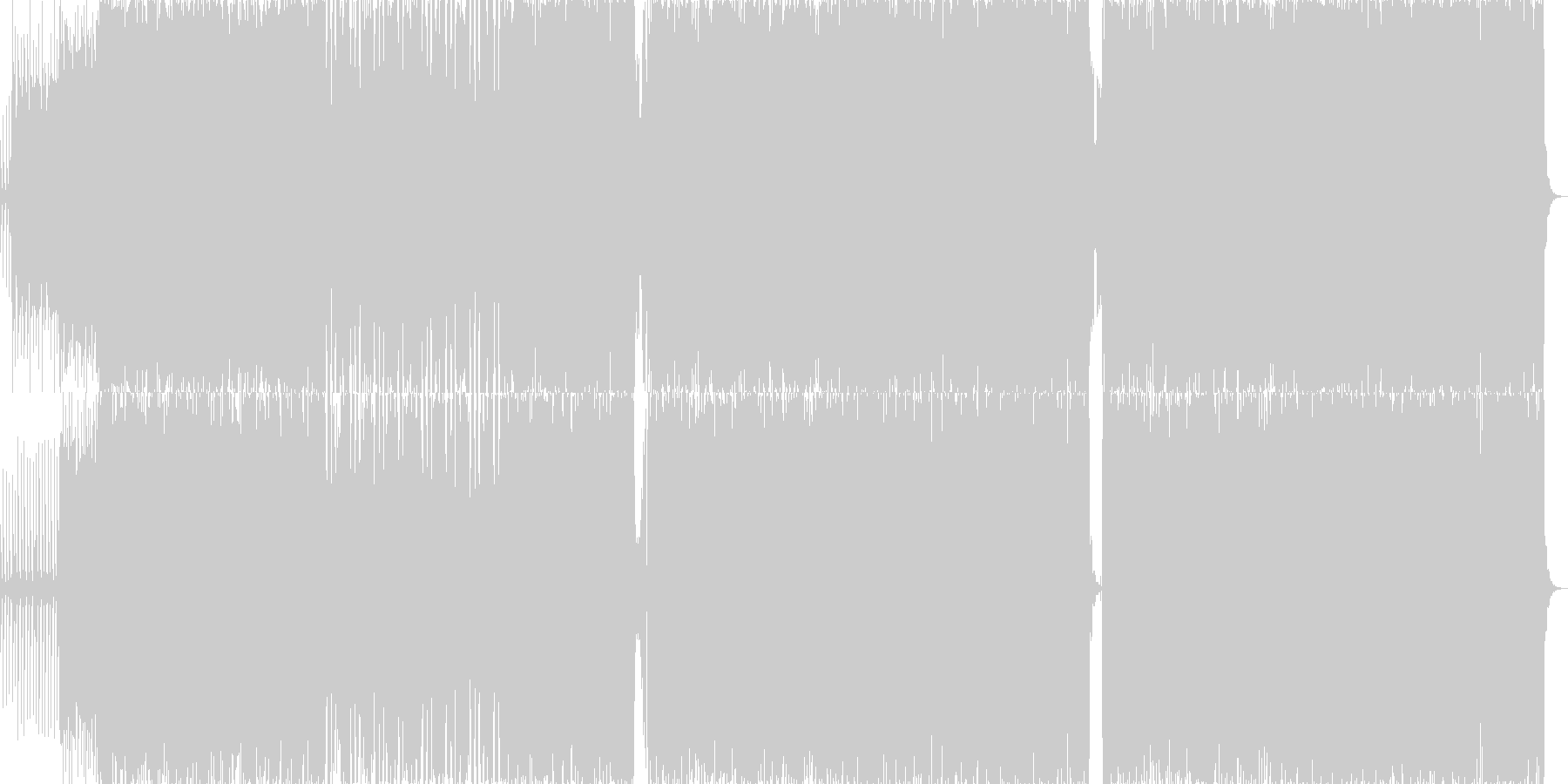 未再生の波形