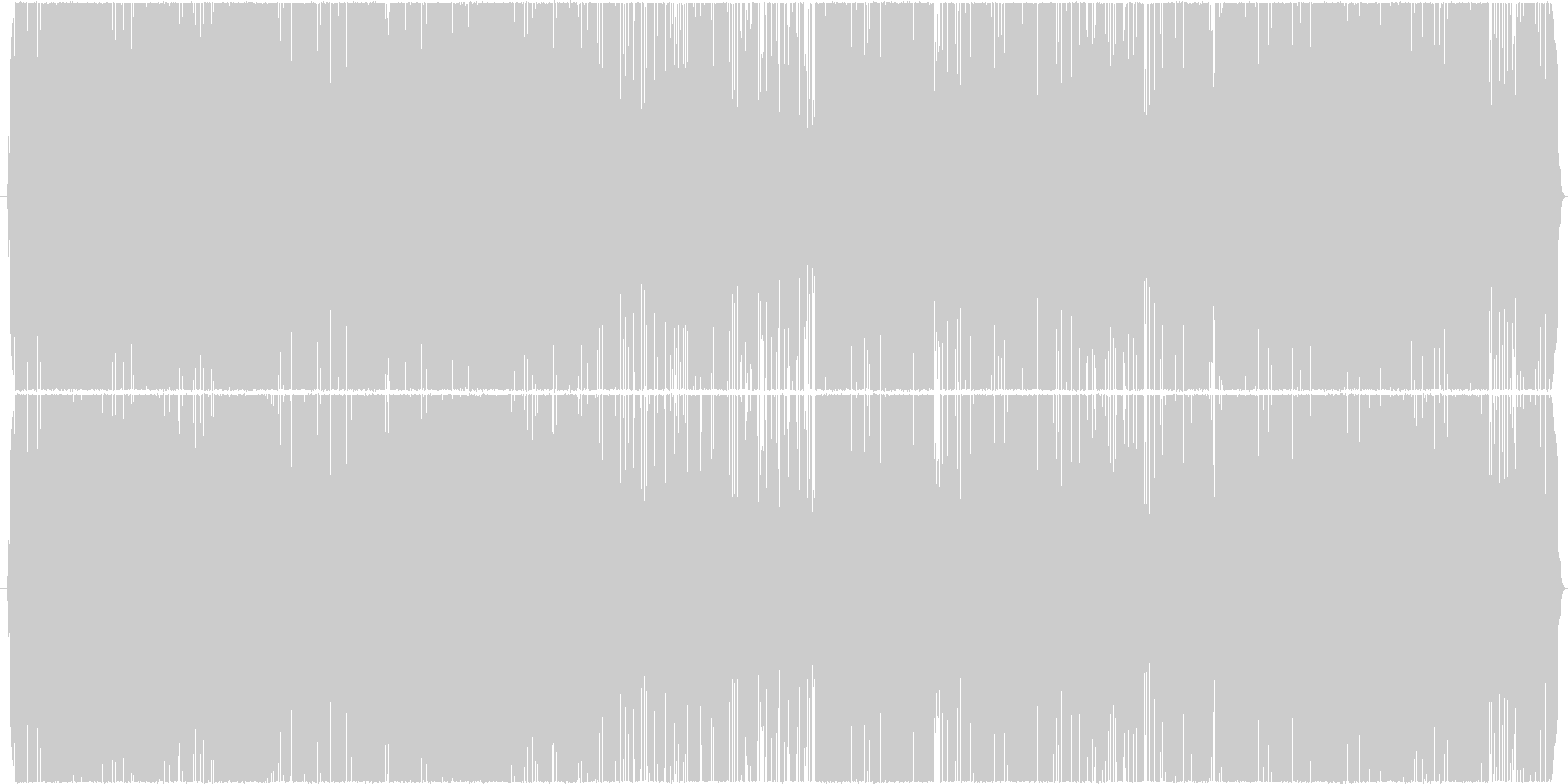 未再生の波形