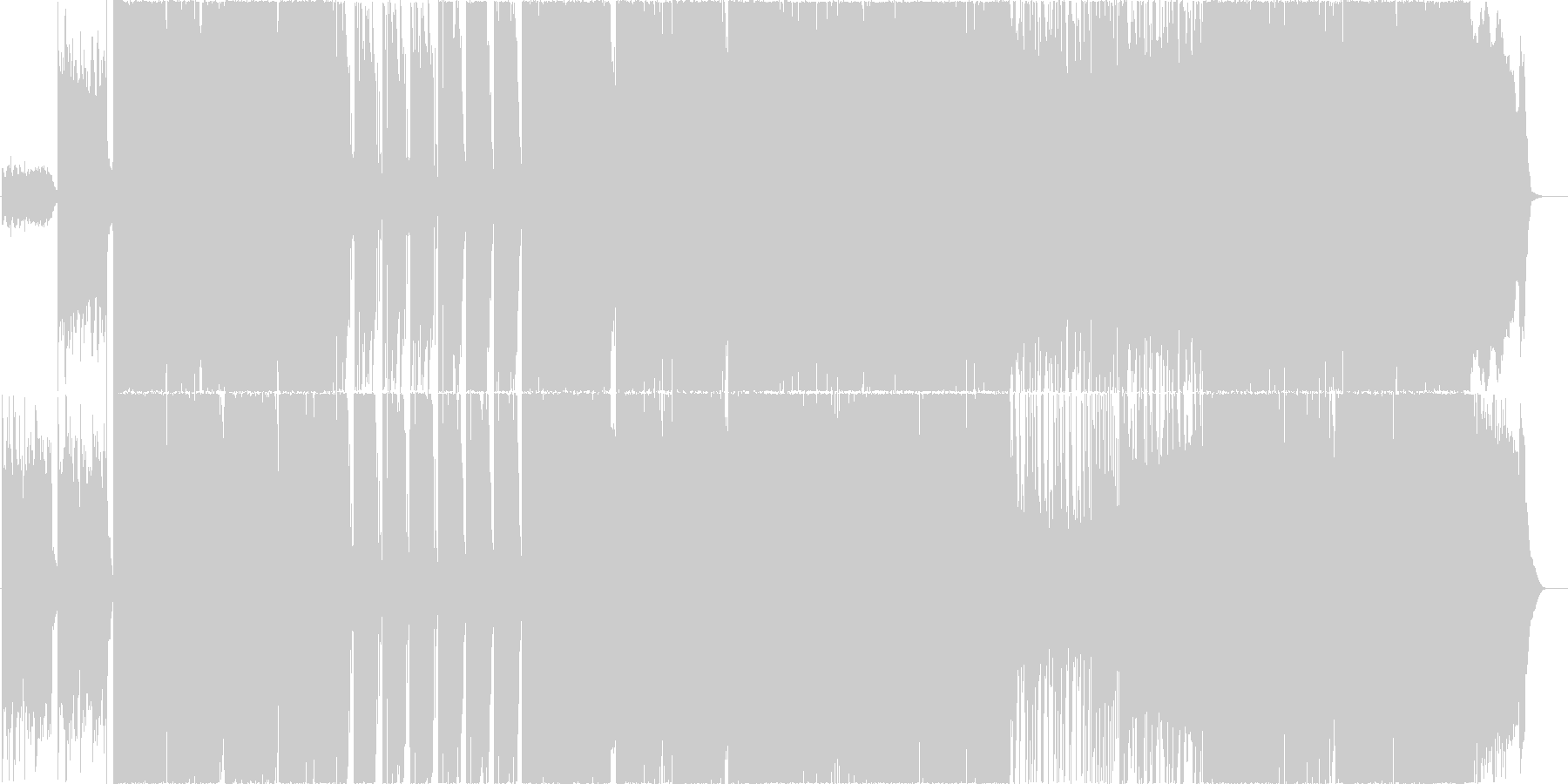 未再生の波形