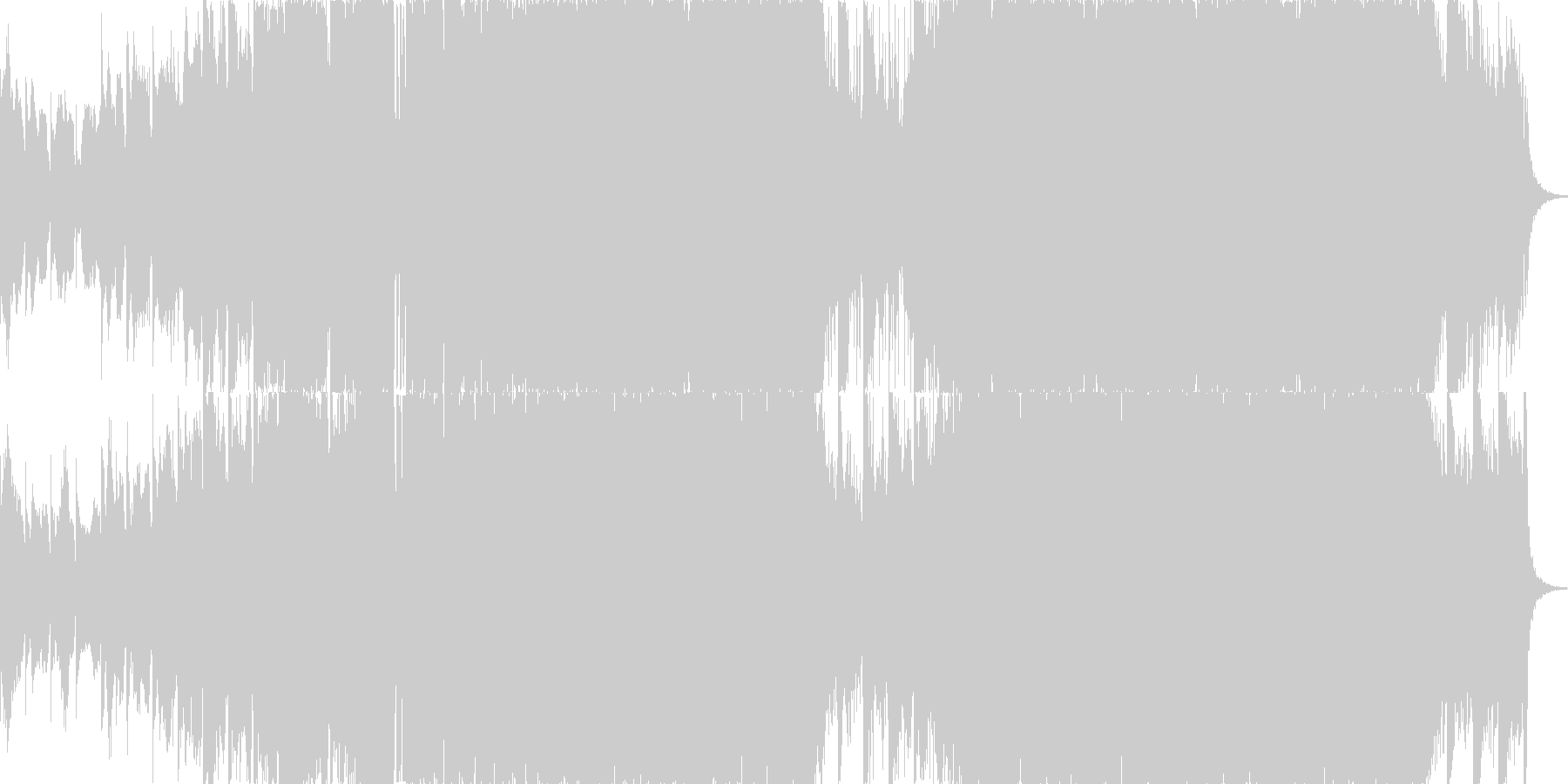 未再生の波形