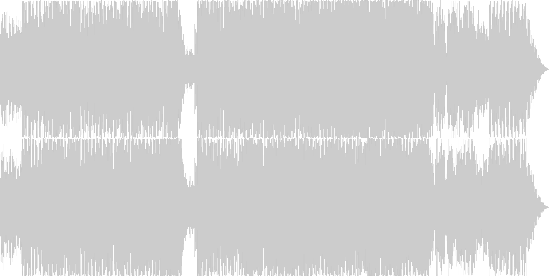 未再生の波形