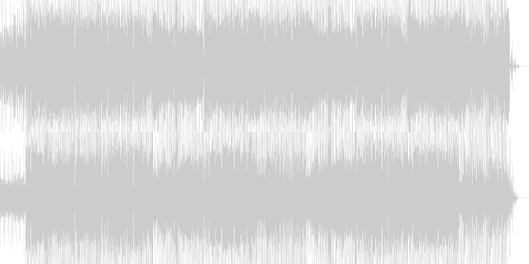 未再生の波形