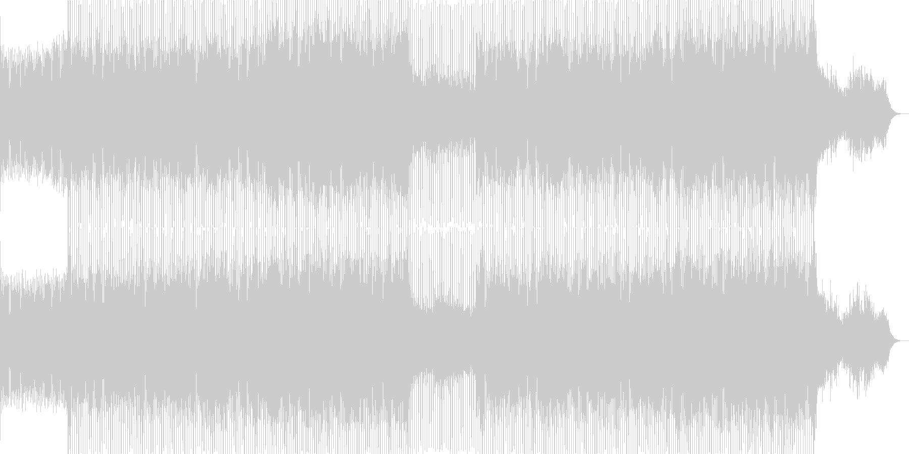 未再生の波形