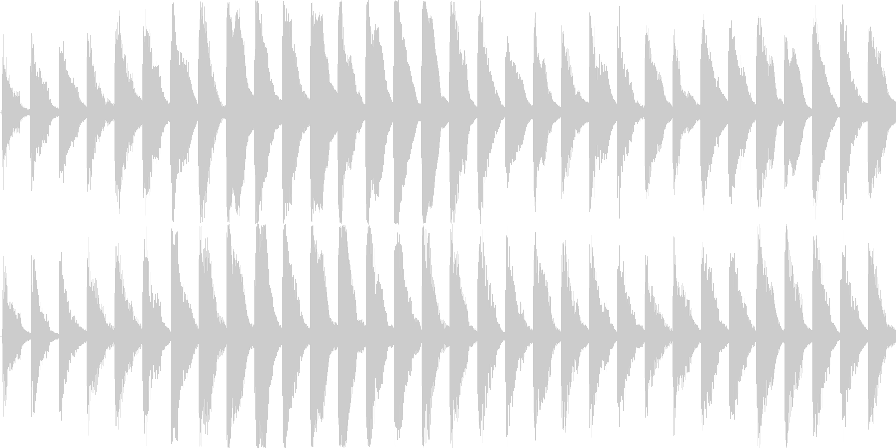 未再生の波形