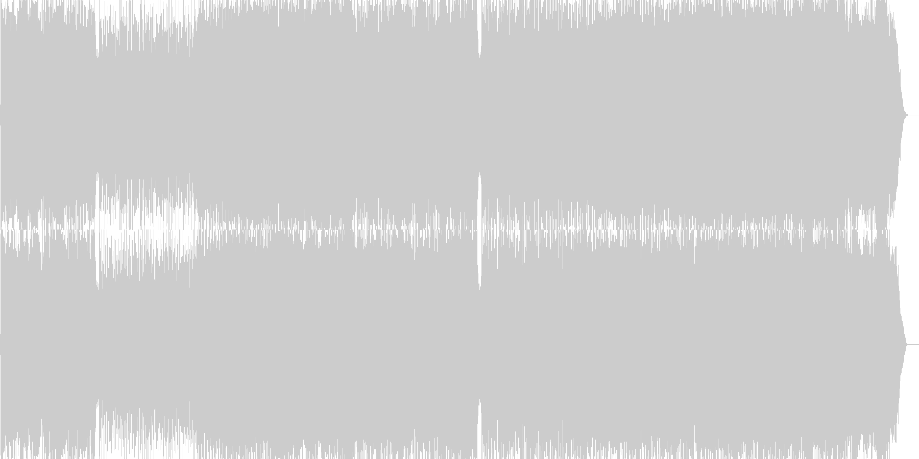 未再生の波形
