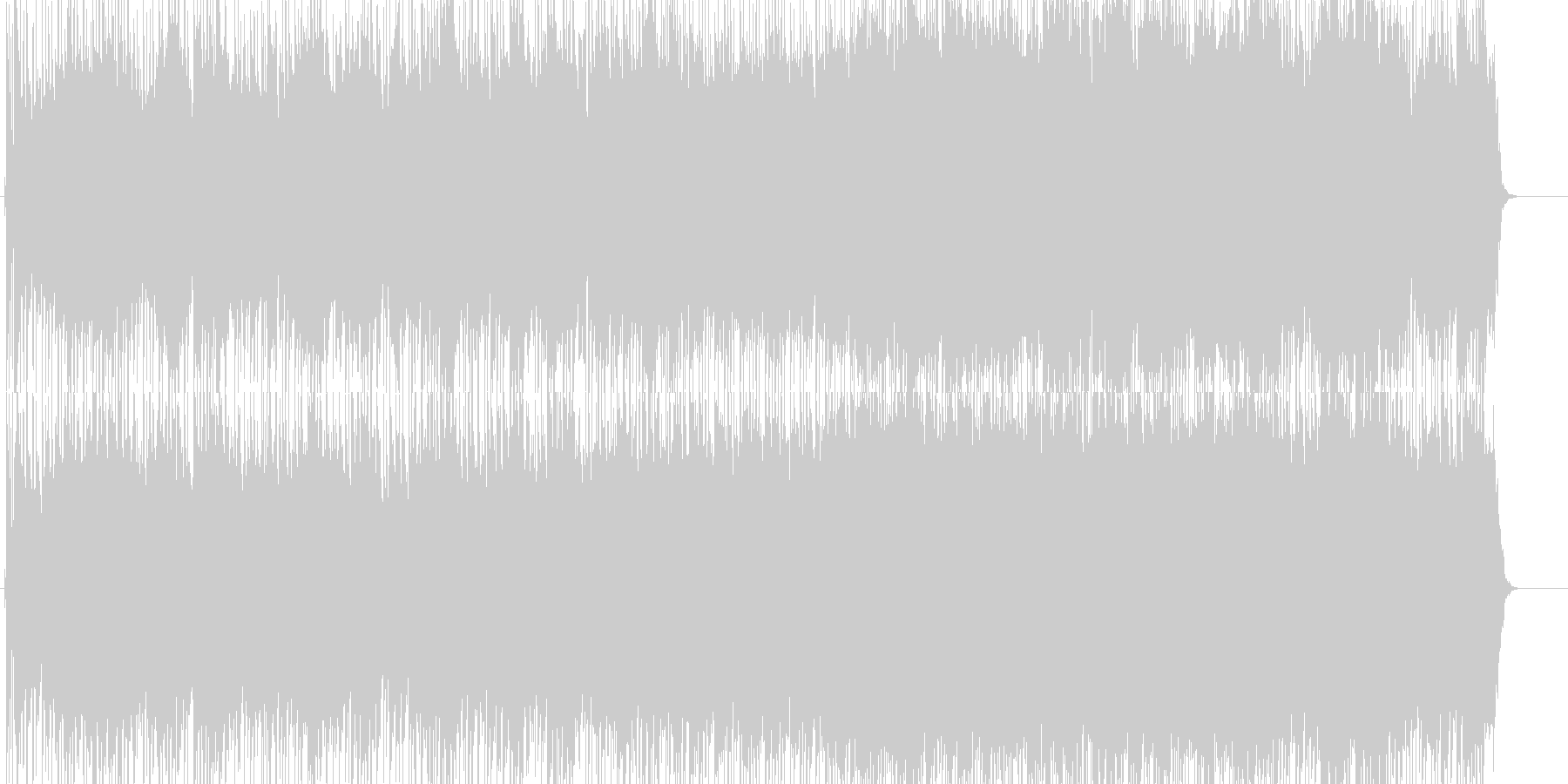 未再生の波形
