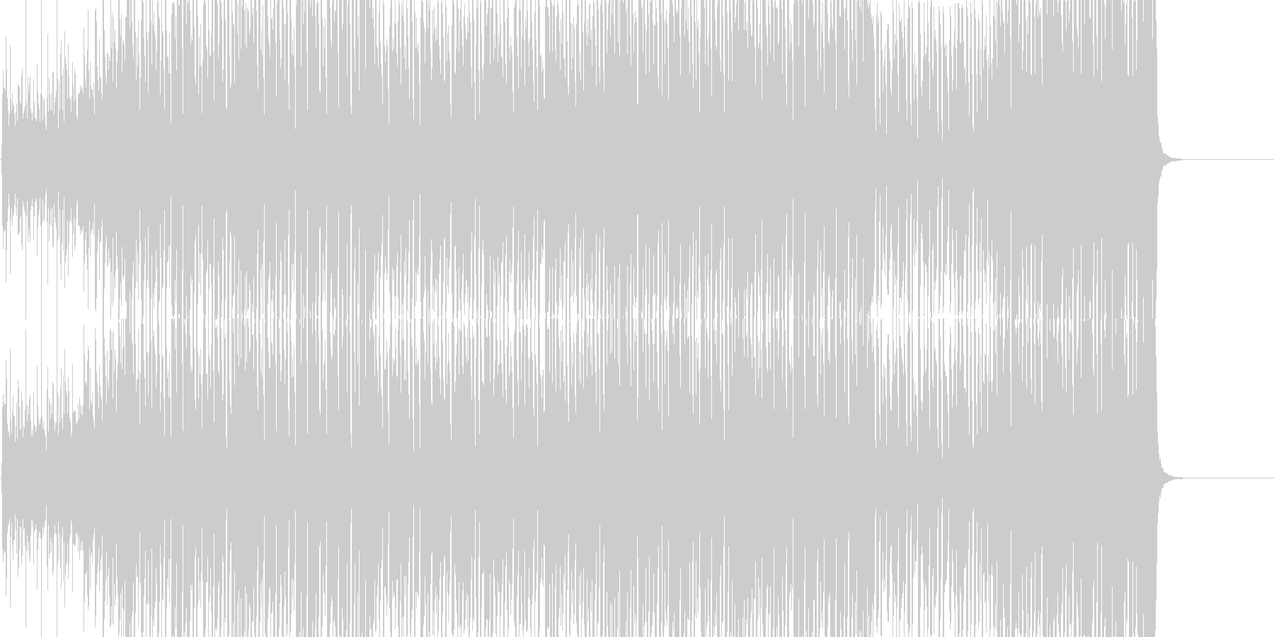 未再生の波形