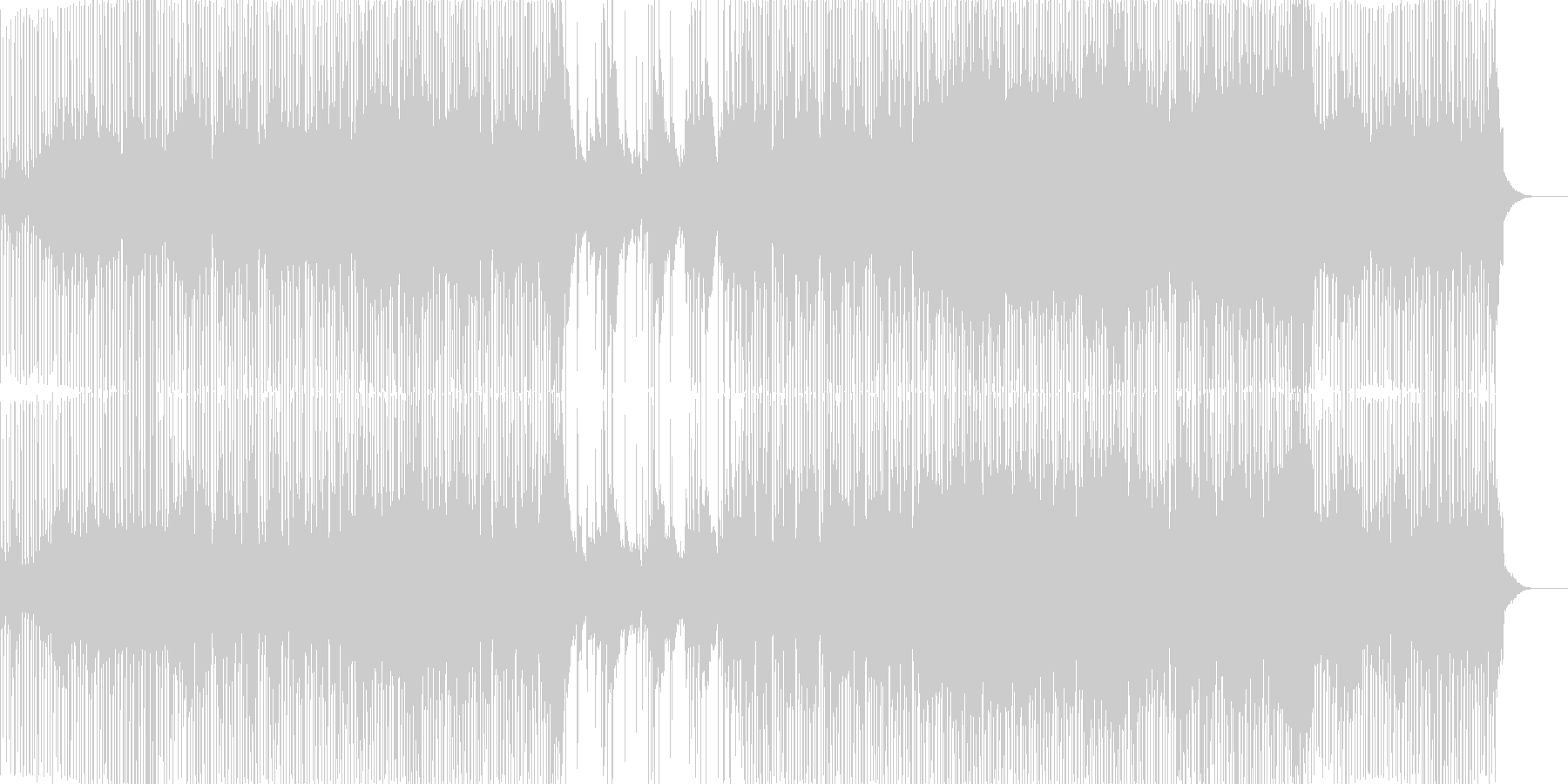 未再生の波形