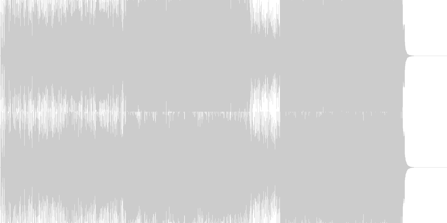未再生の波形
