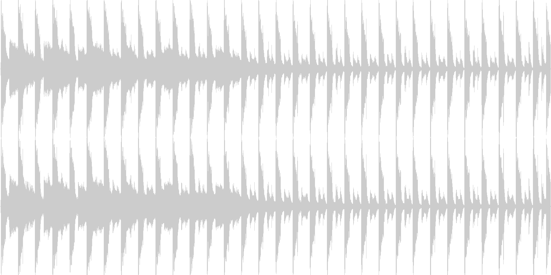 未再生の波形