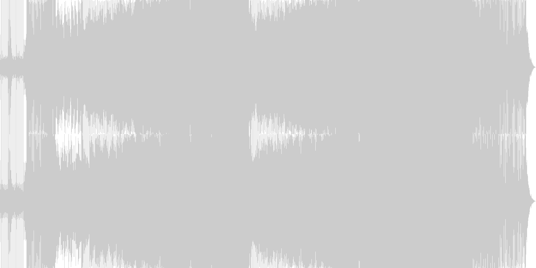 未再生の波形