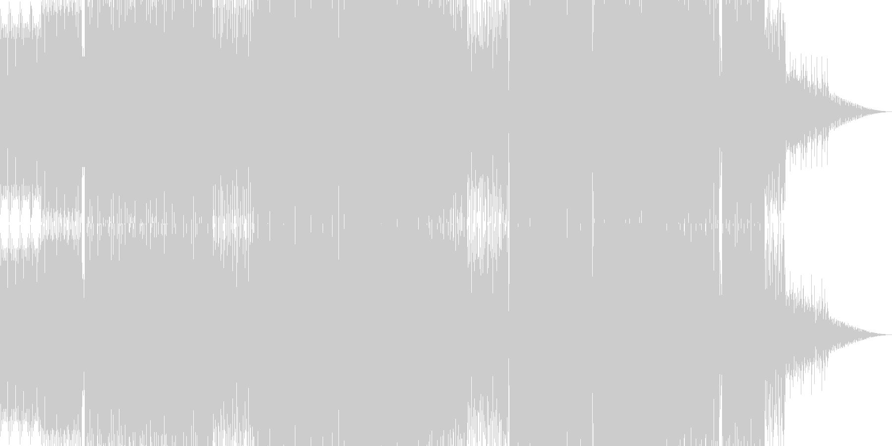 未再生の波形