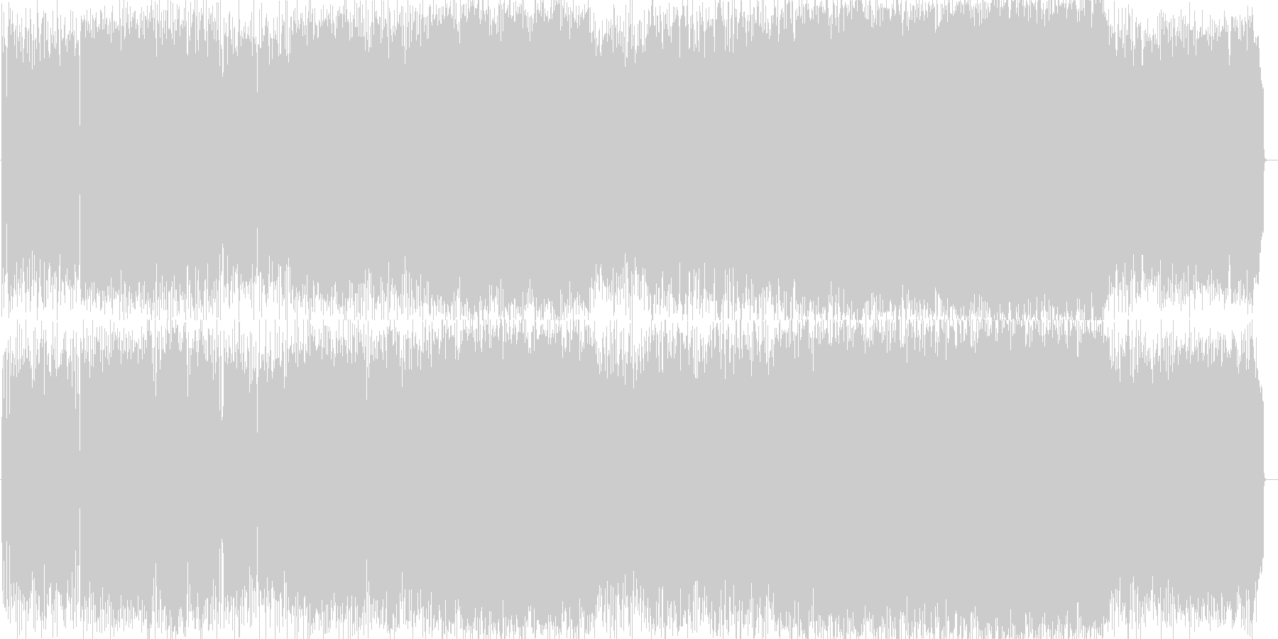 未再生の波形