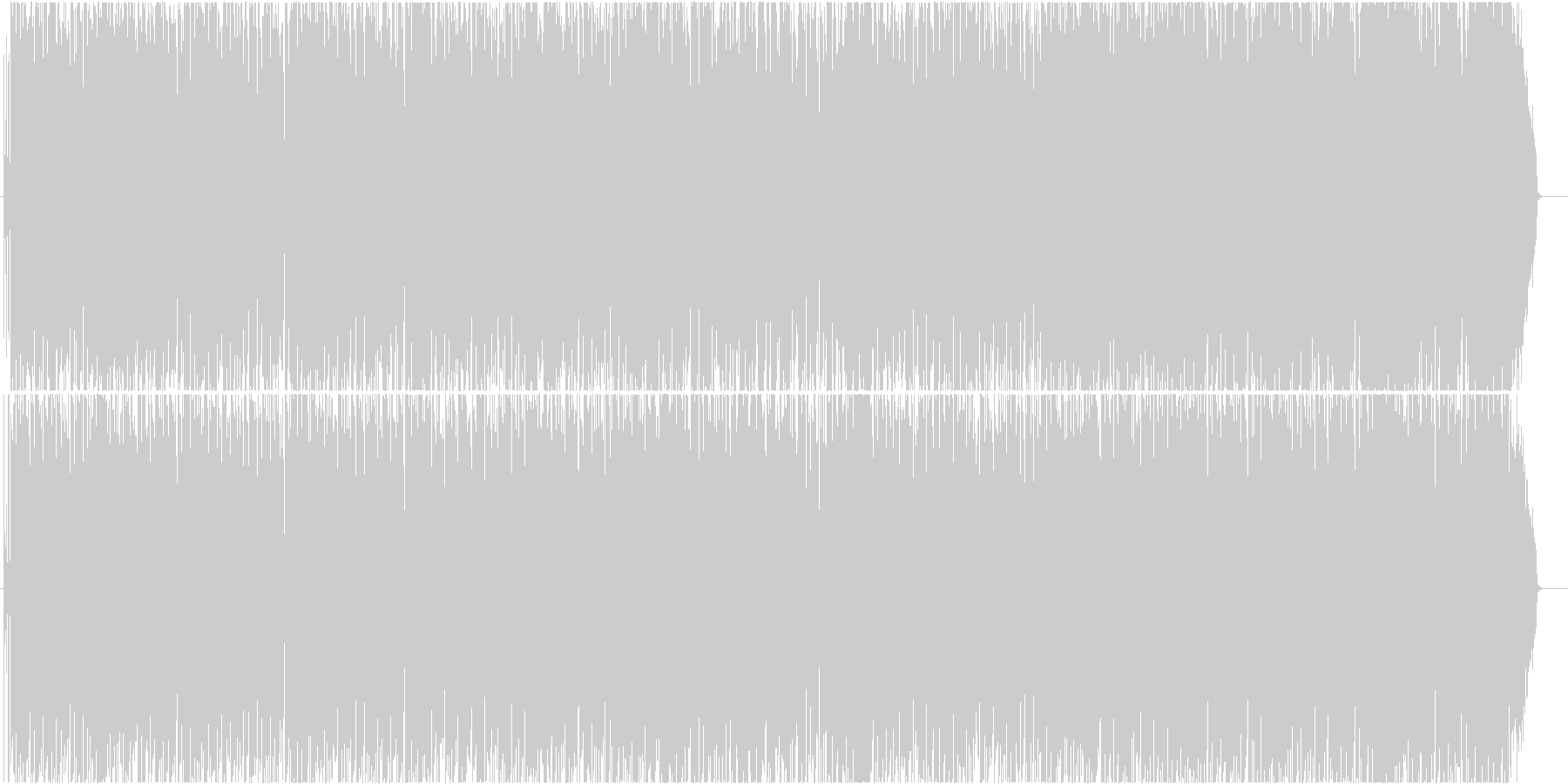 未再生の波形