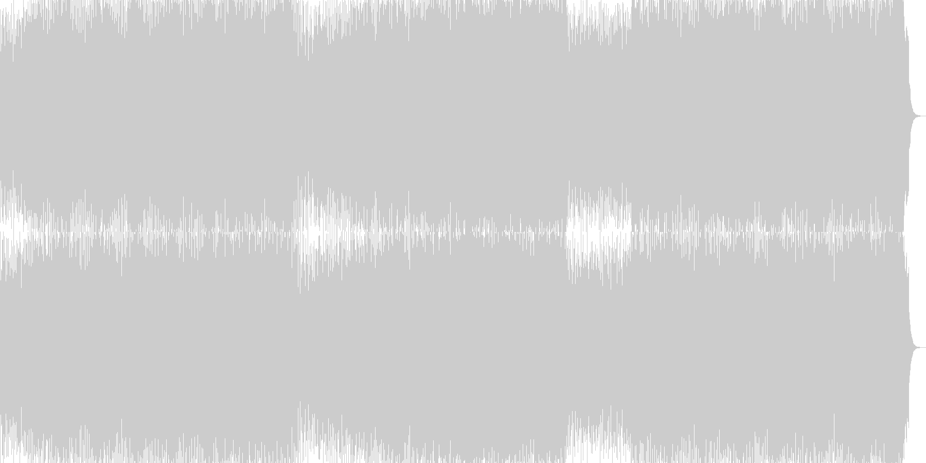 未再生の波形