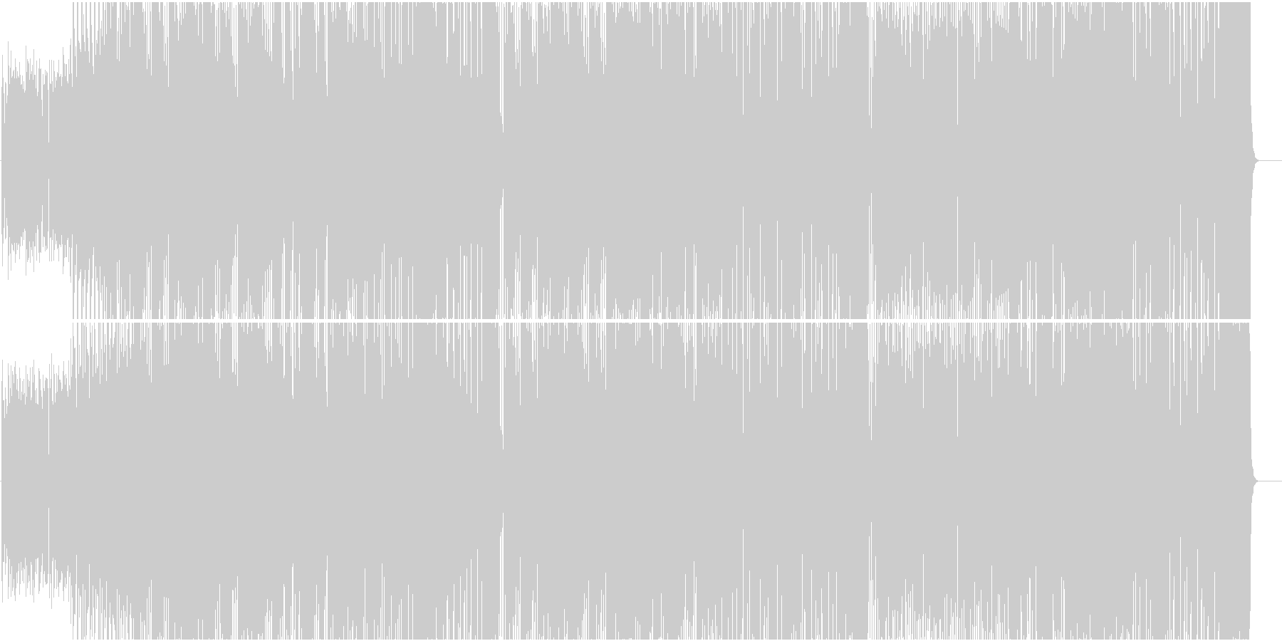 未再生の波形