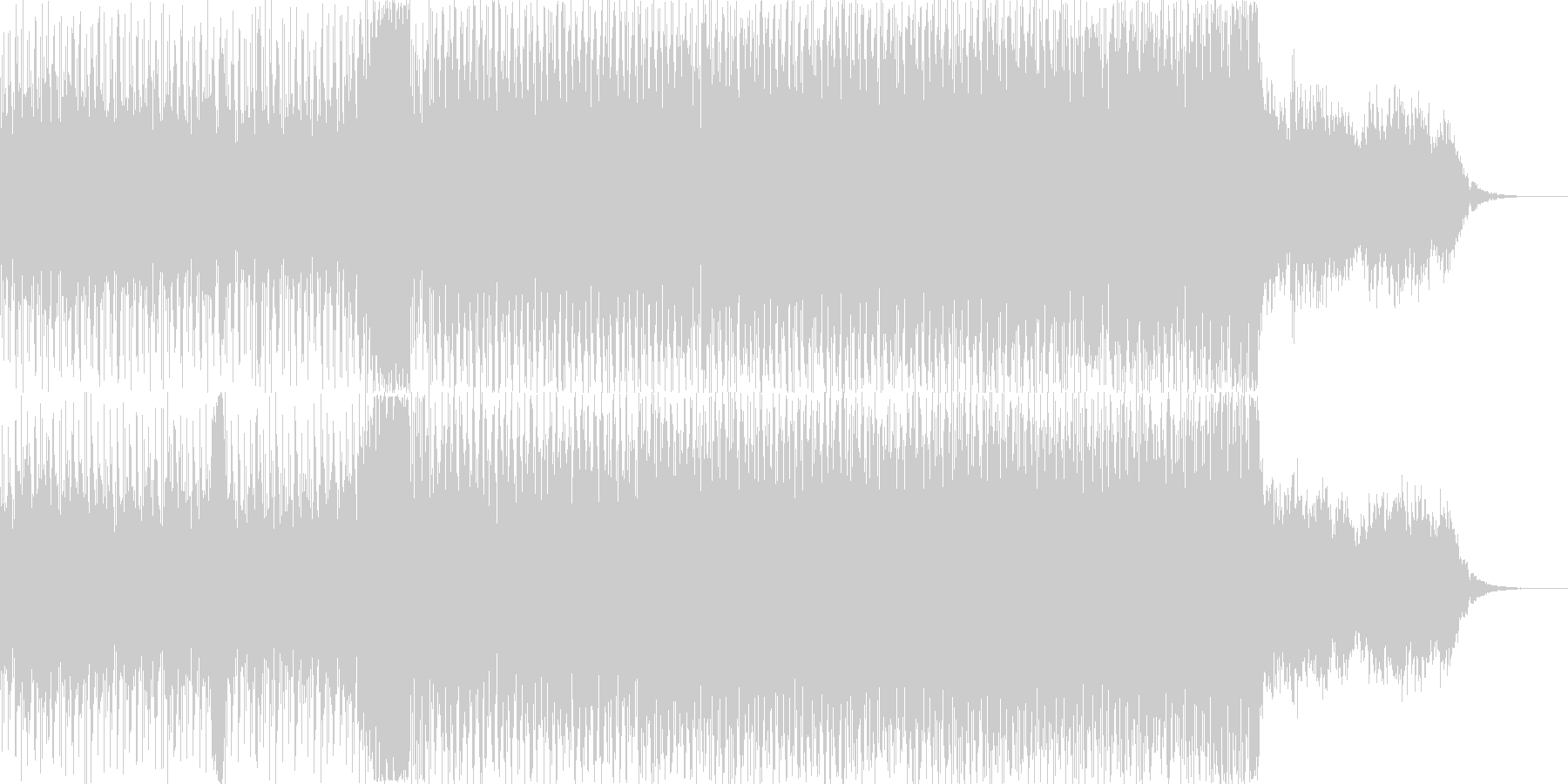 未再生の波形