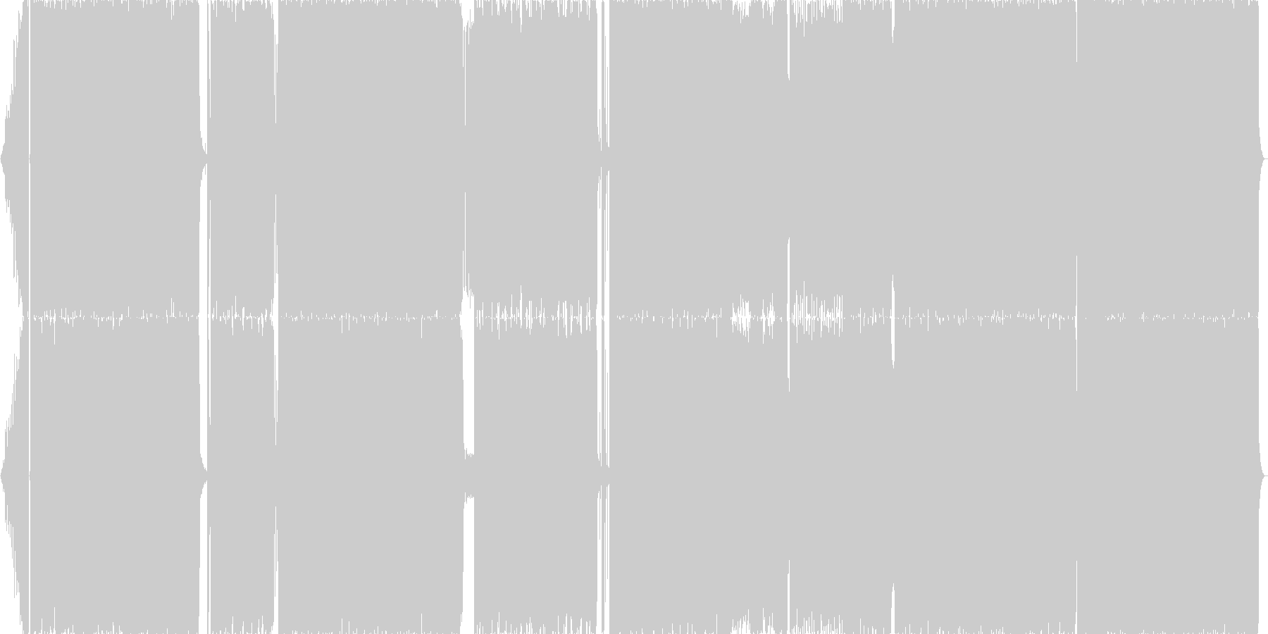 未再生の波形