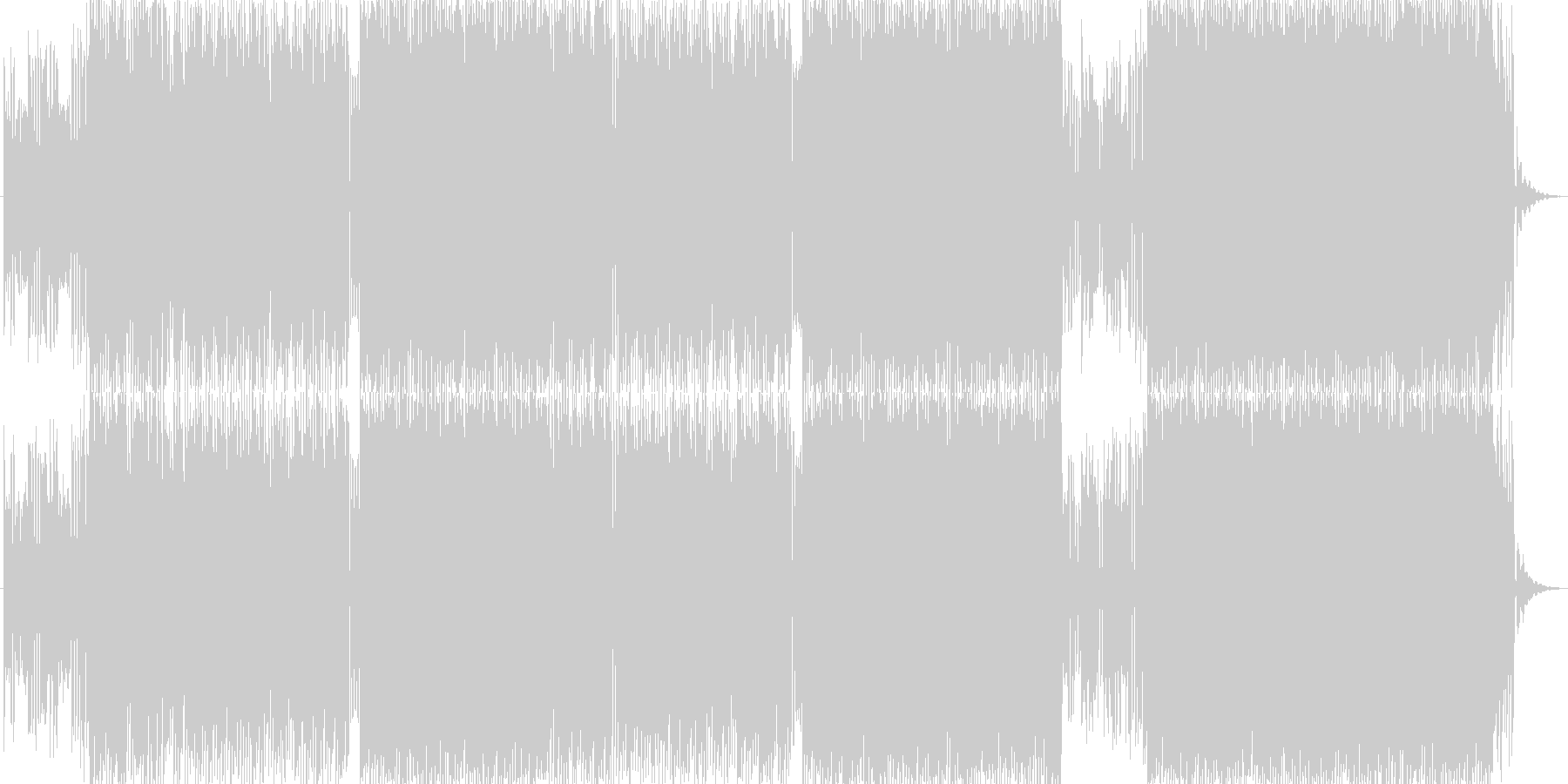 未再生の波形
