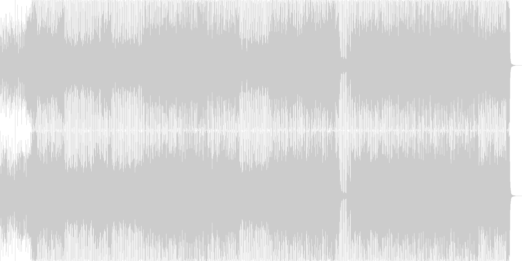 未再生の波形