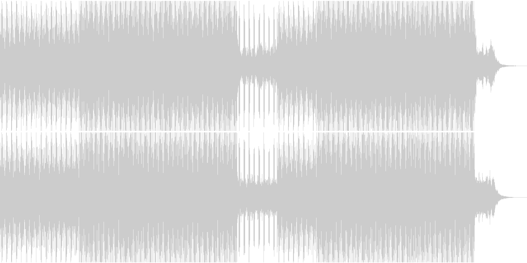 未再生の波形