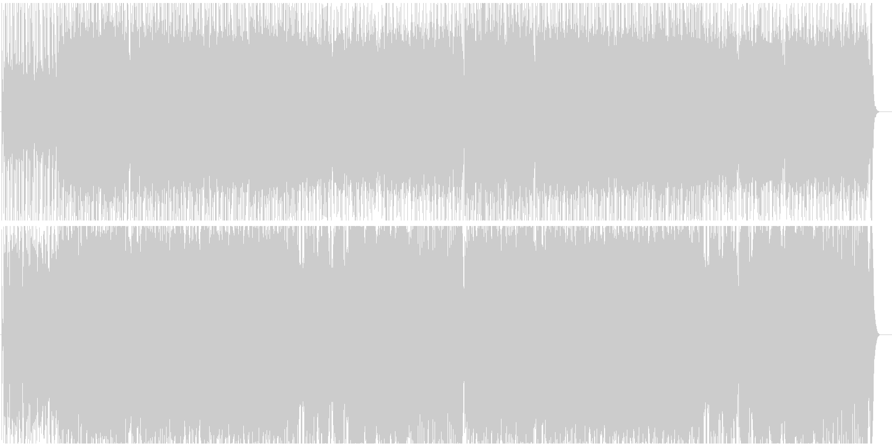未再生の波形